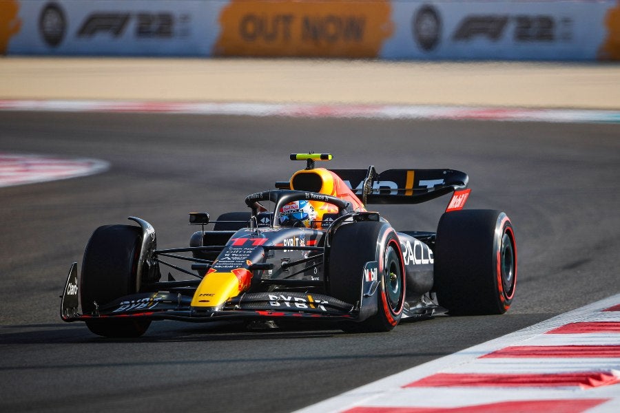 Monoplaza de Red Bull y Checo Pérez 