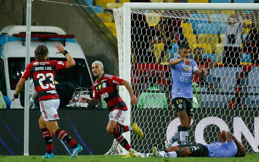 Giorgian De Arrascaeta marcó el gol del Flamengo