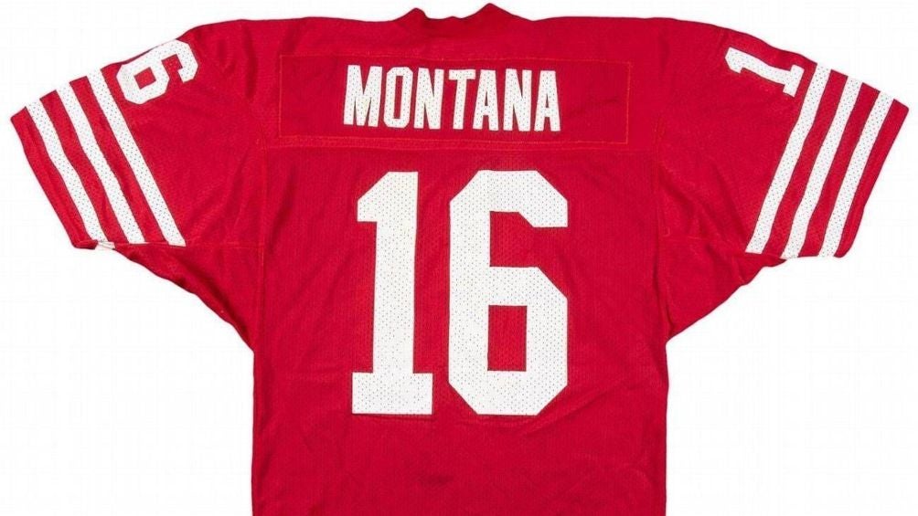 El jersey de Joe Montana que usó para dos Super Bowls