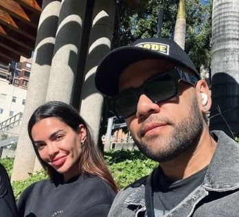 Dani Alves y Joana Sanz cuando estaban juntos