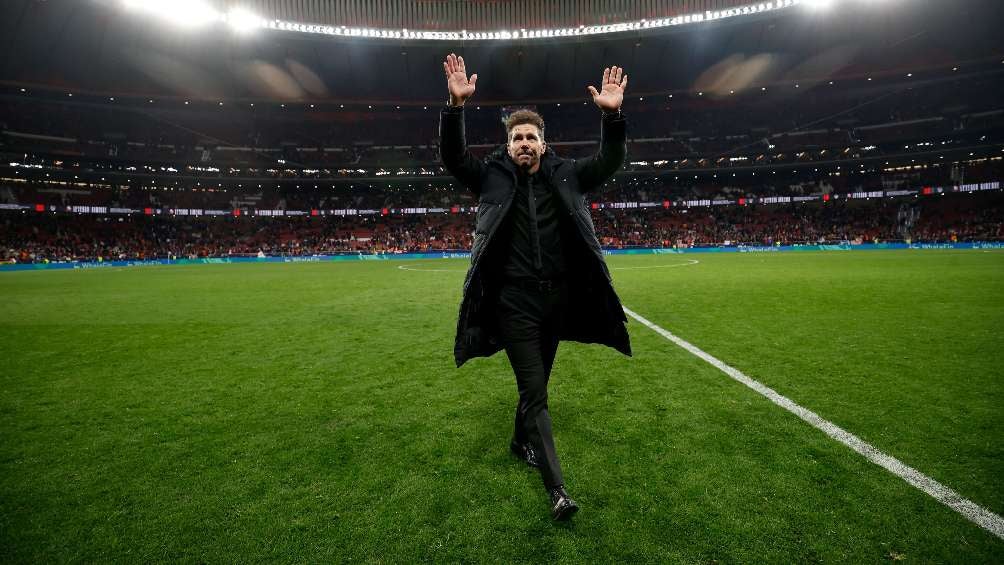 Cholo Simeone sonriendo vs Sevilla