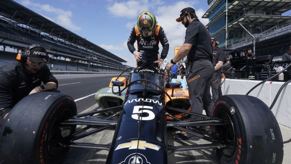 Pato previo a una carrera de Indy Car