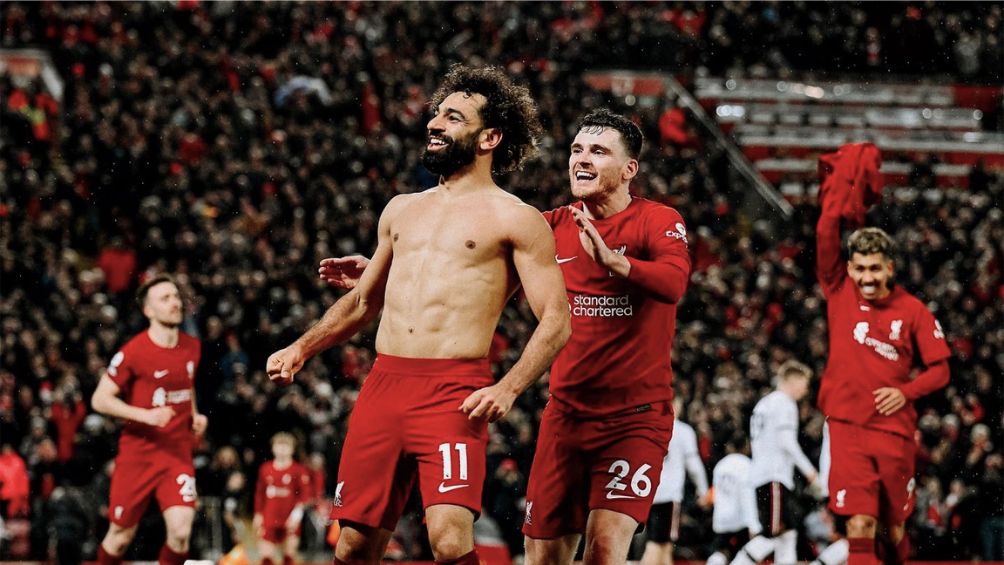 Mo Salah anotó doblete y se convirtió en el máximo goleador del Liverpool