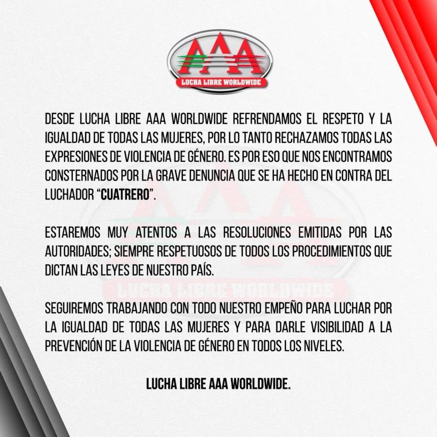 Comunicado de la AAA