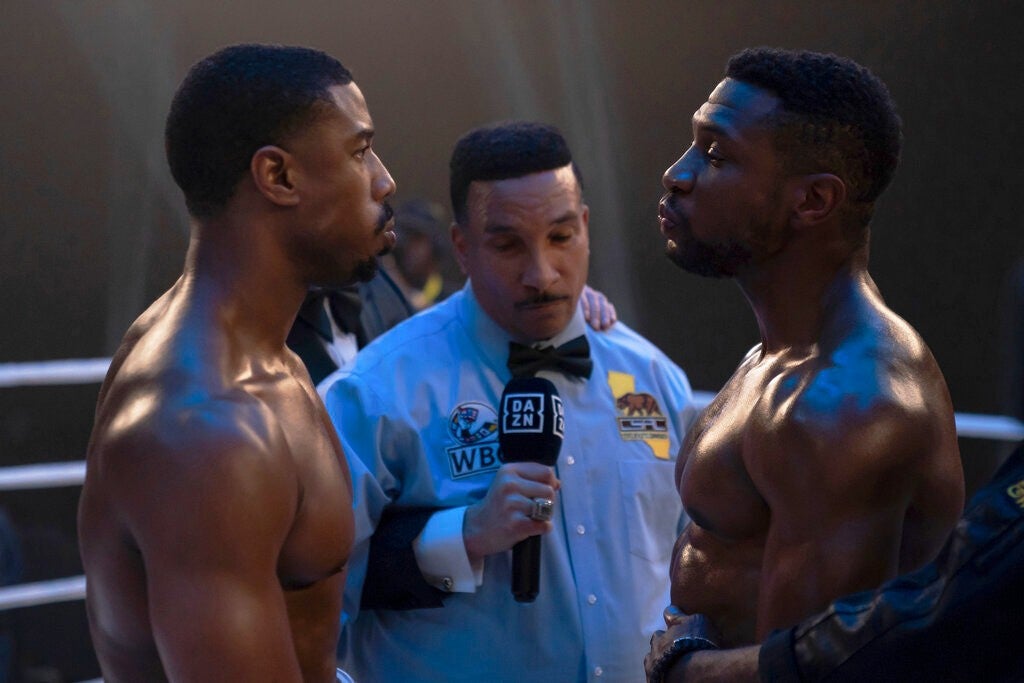 Michael B. Jordan y Jonathan Majors en Creed III