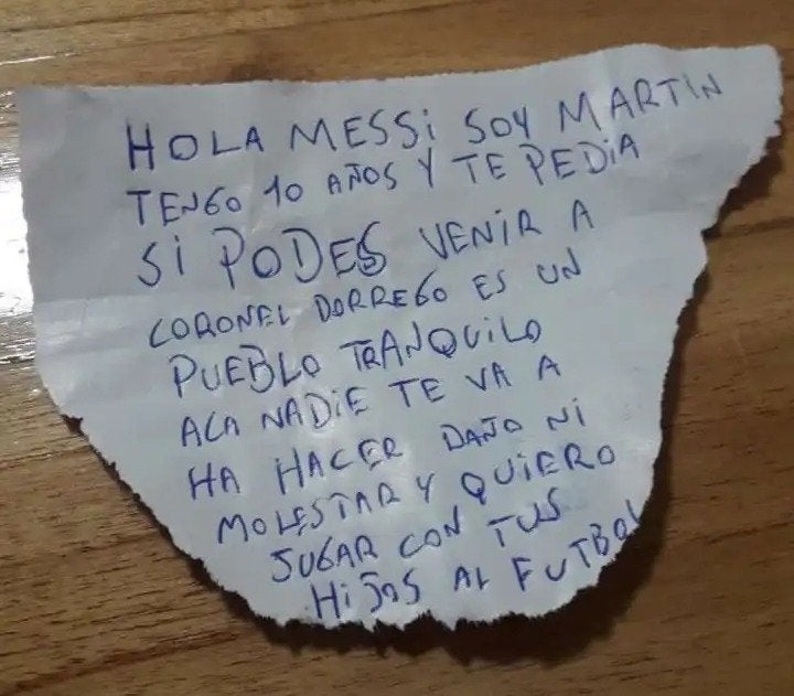 La carta en cuestión