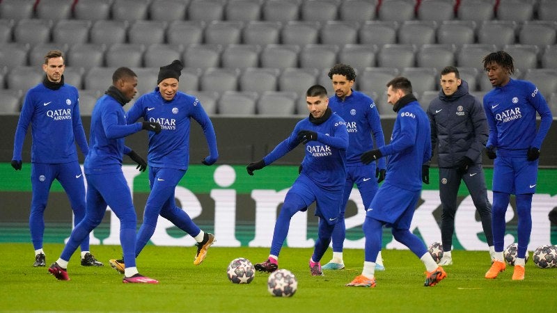 PSG en entrenamiento