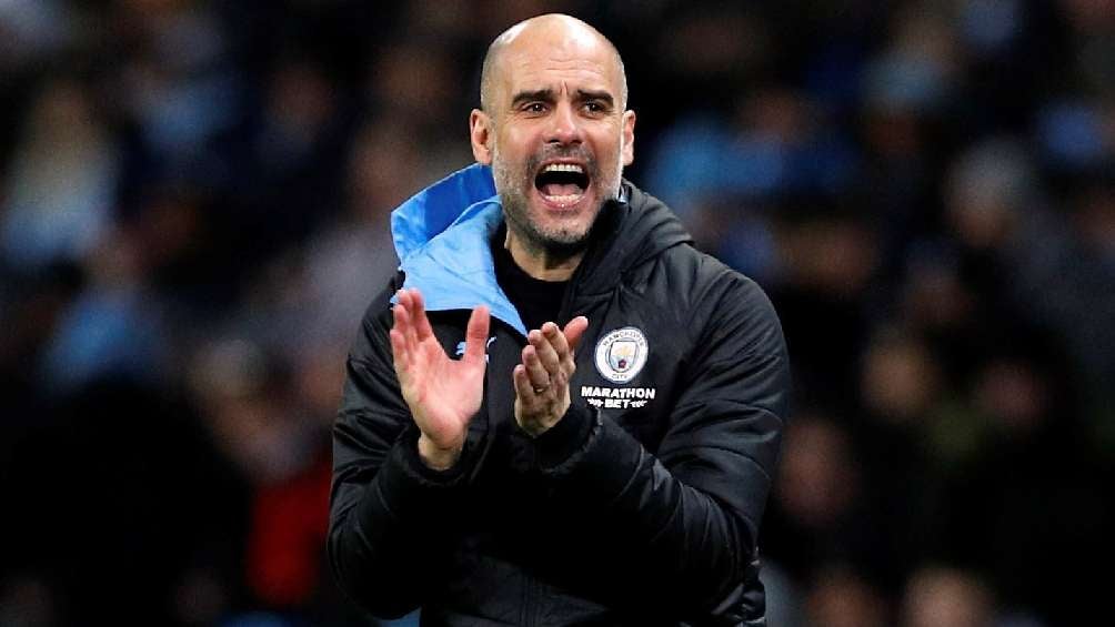 Guardiola con el Manchester City