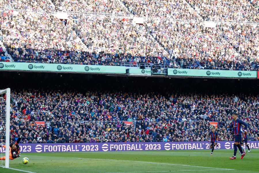 Camp Nou en juego de LaLiga