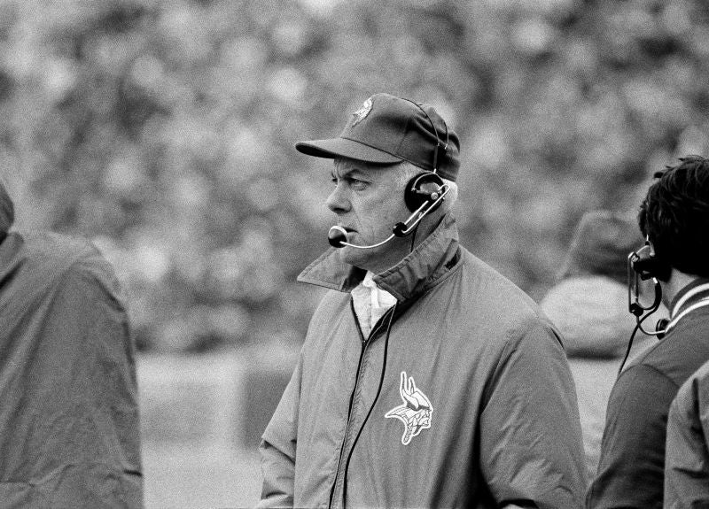 Bud Grant, exentrenador de los Vikings de Minnesota