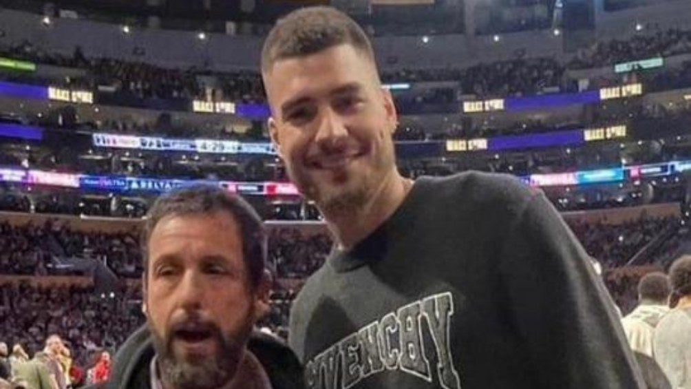 NBA: Reencuentro especial entre Adam Sandler y Bo Cruz 