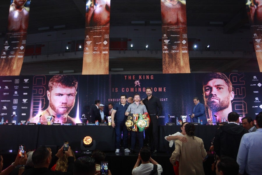 Rueda de prensa de la pelea entre Canelo y Ryder 