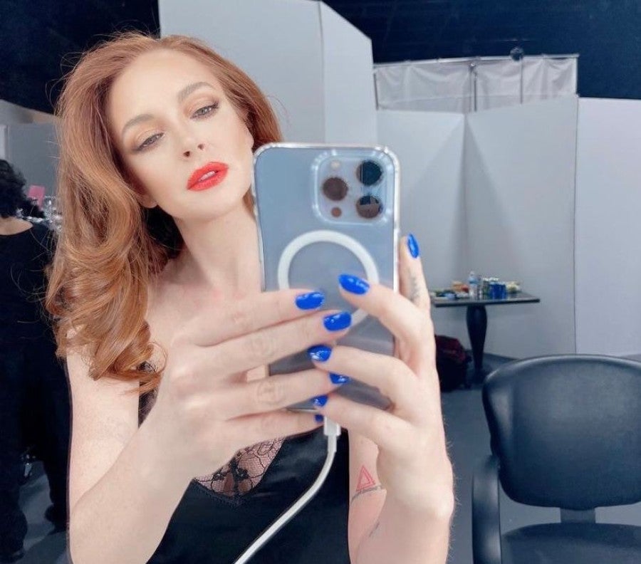 Lohan en fotografía para redes sociales