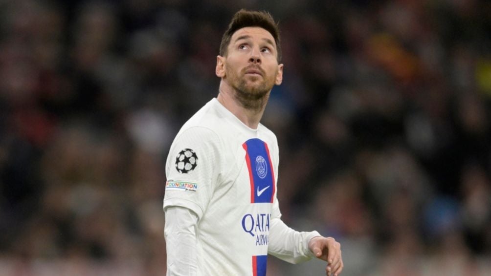 Lionel Messi en partido con el PSG