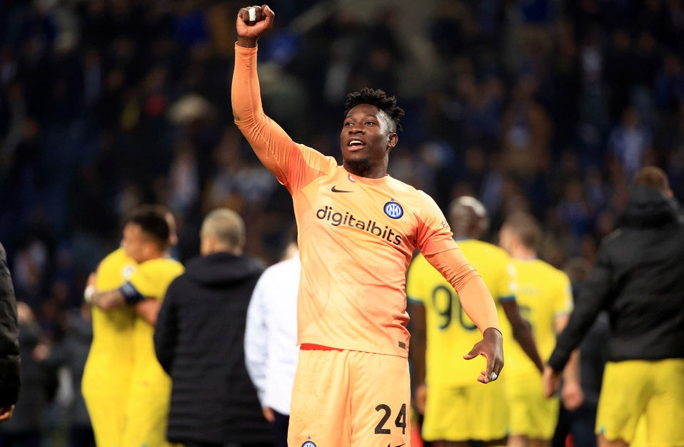 André Onana celebra el pase a Cuartos de Final