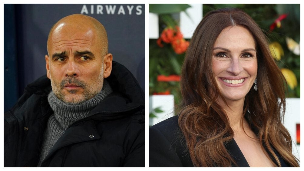 Julia Roberts le rompió el corazón a Pep Guardiola