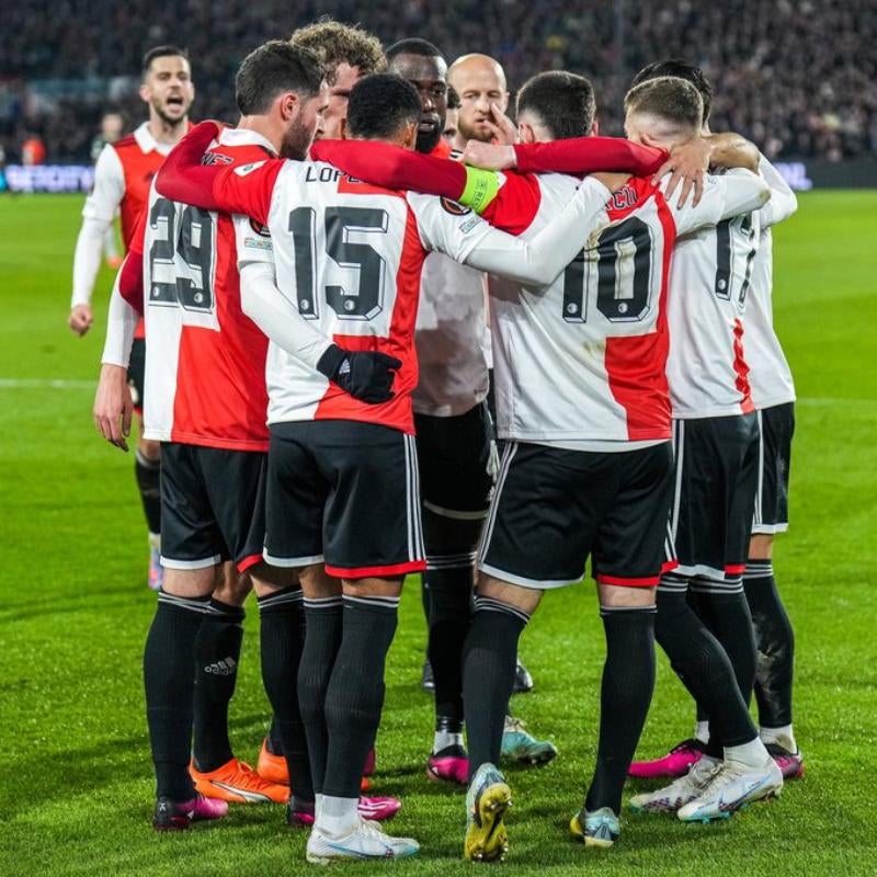 Feyenoord en festejo de gol