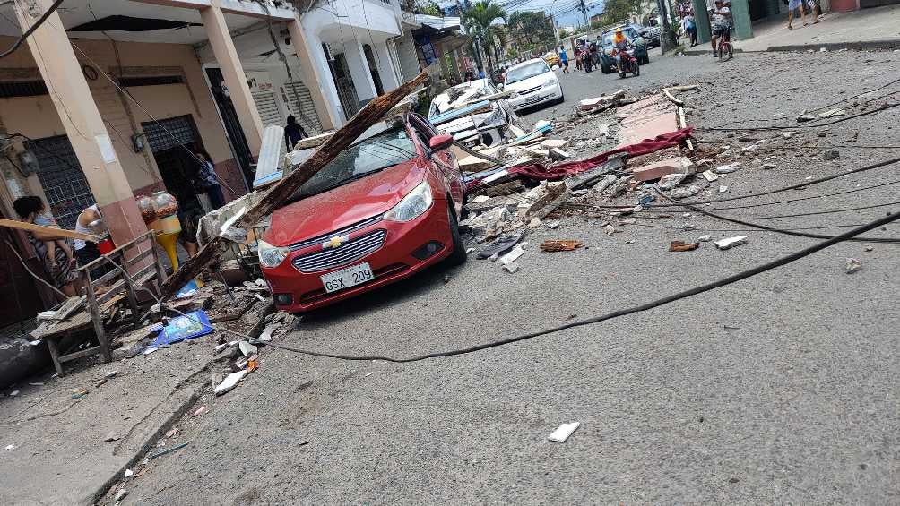 Resultados del sismo en Ecuador