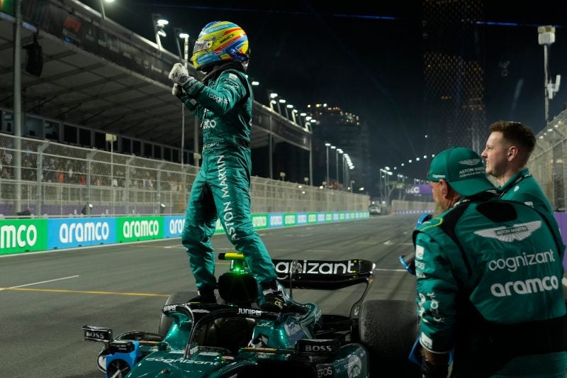 Fernando Alonso tras el Gran Premio de Arabia Saudita