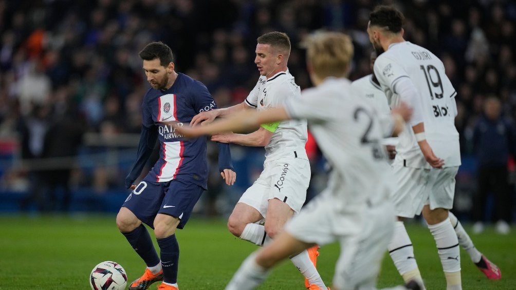 Messi en partido con el PSG