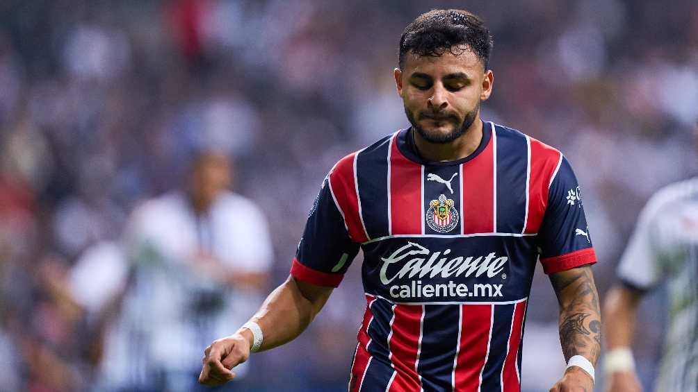 El delantero de Chivas jugando con Chivas