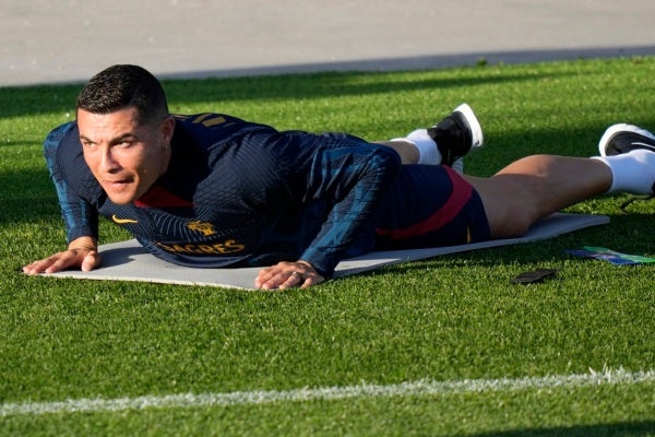 El Bicho en entrenamiento con Portugal 