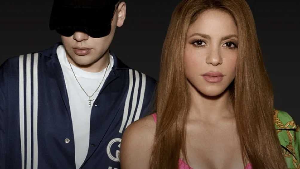 Shakira y Bizarrap presentando su canción