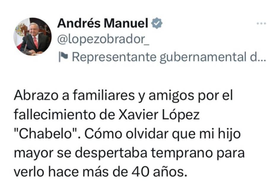 AMLO manda mensaje a sus familiares 