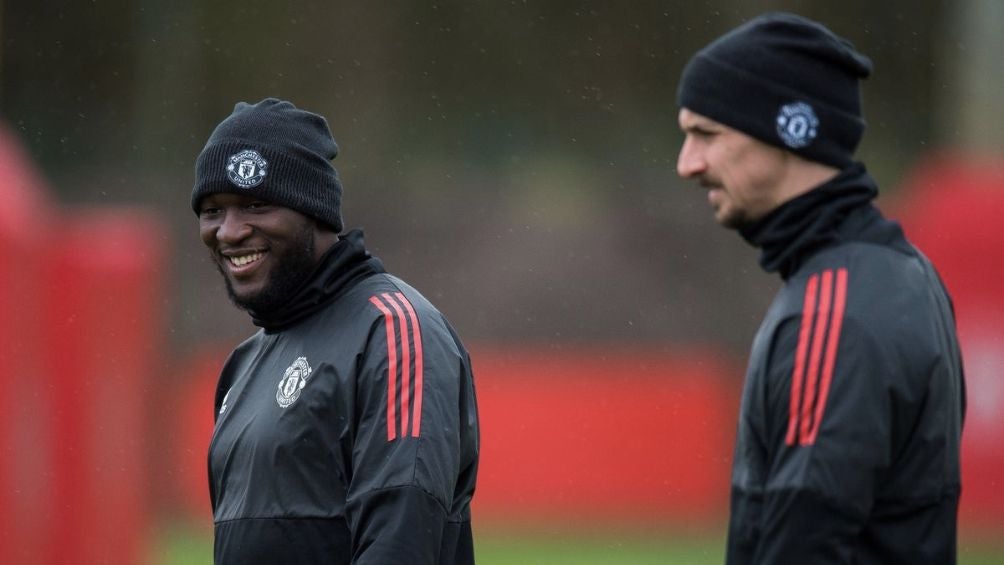 Romelu Lukaku y Zlatan Ibrahimovic en el Manchester United