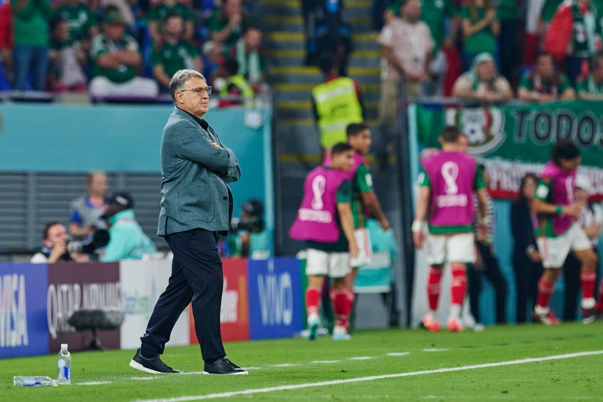 Tata durante un partido del Mundial. 