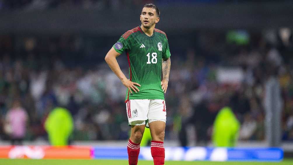 Luis Chávez en partido con la Selección Mexicana