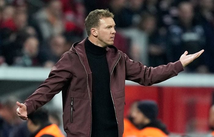 Julian Nagelsmann en su último partido con el Bayern Münich