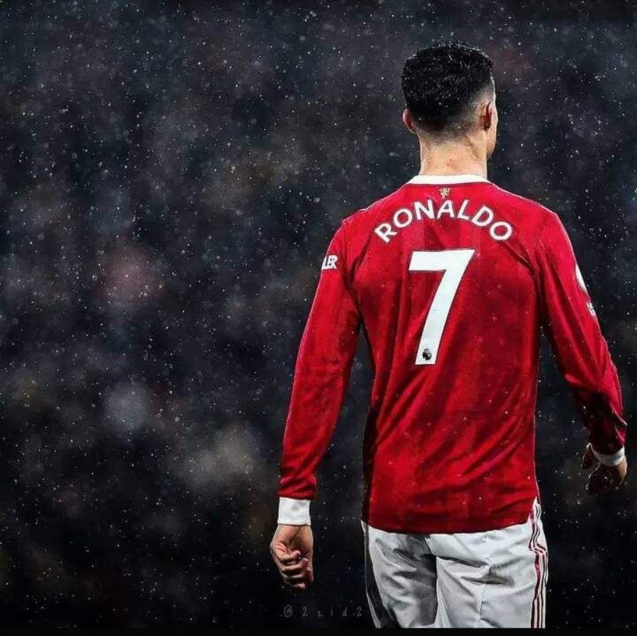 Ronaldo en partido con el Man U 