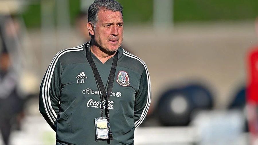 Gerardo Martino en parido con la Selección Mexicana 