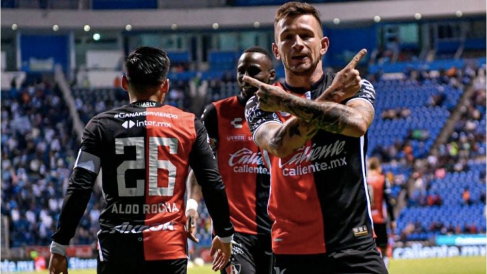 Atlas en el partido ante Puebla