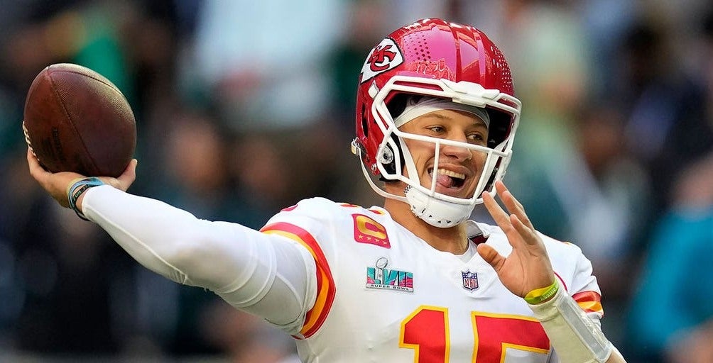 El estelar mariscal de campo, Mahomes, parece no estar de acuerdo