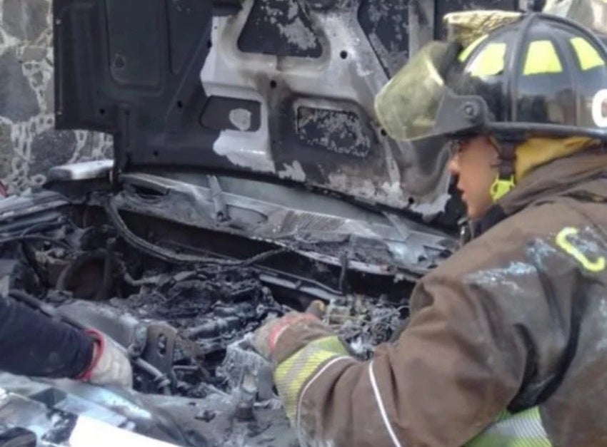 Los bomberos no tuvieron problemas en controlar el fuego