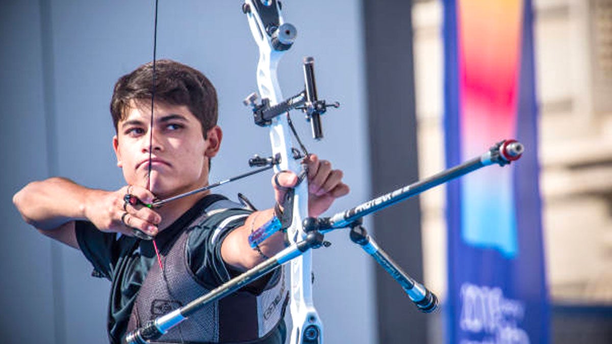 Carlos Vaca en una competencia 