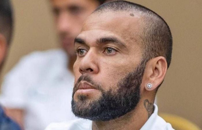 Dani Alves en un juzgado de Barcelona por el caso de violación