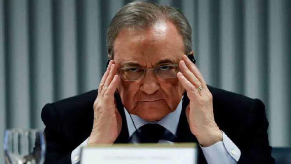 Florentino Pérez en una conferencia