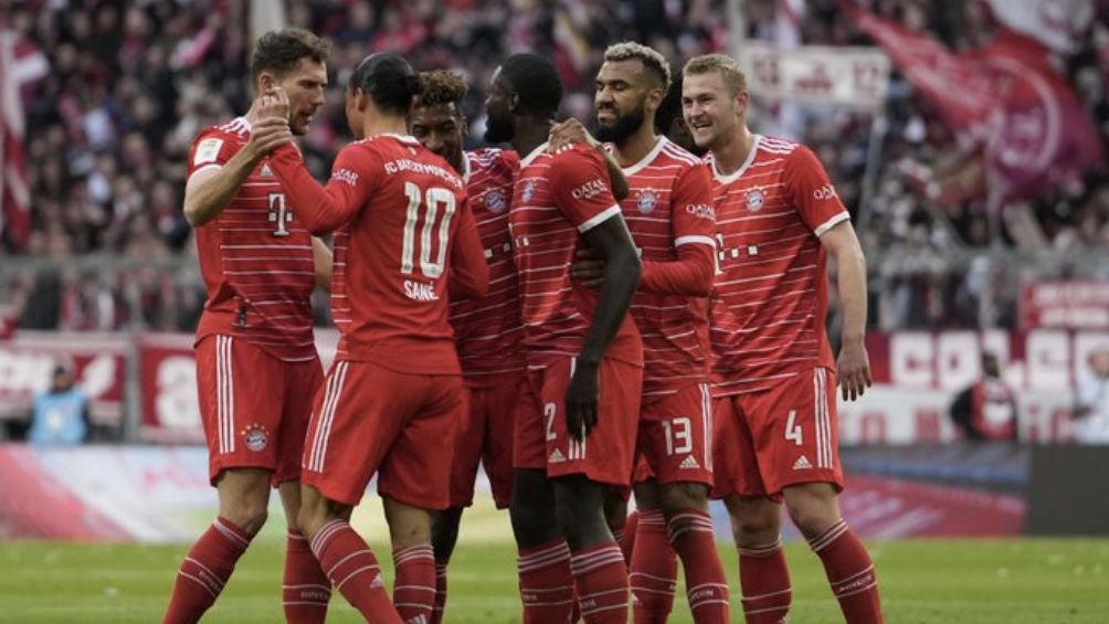 El equipo bávaro celebra uno de los cuatro goles