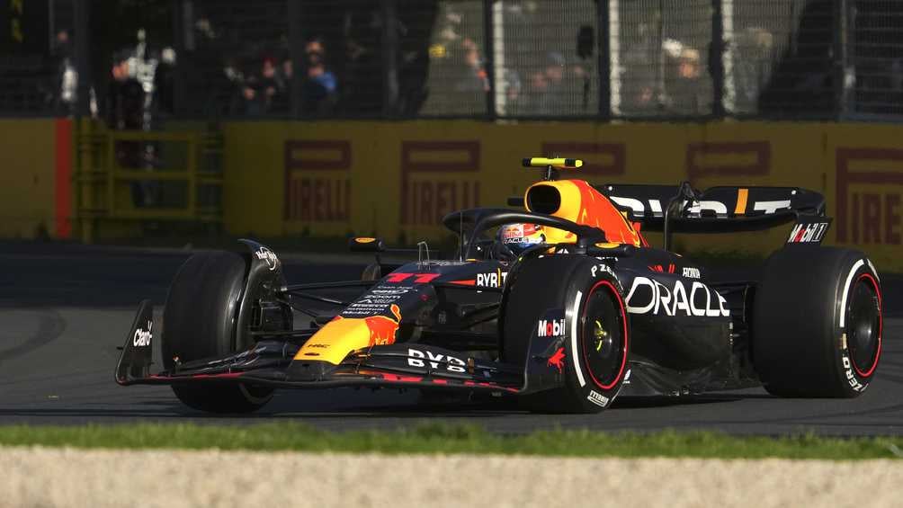 Checo Pérez durante el GP de Australia