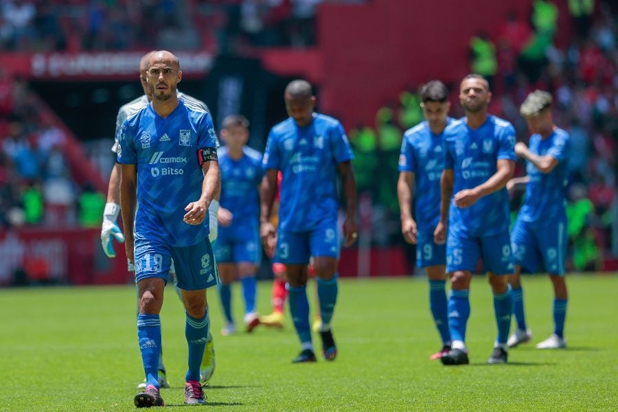 Tigres tras acabar el segundo tiempo 