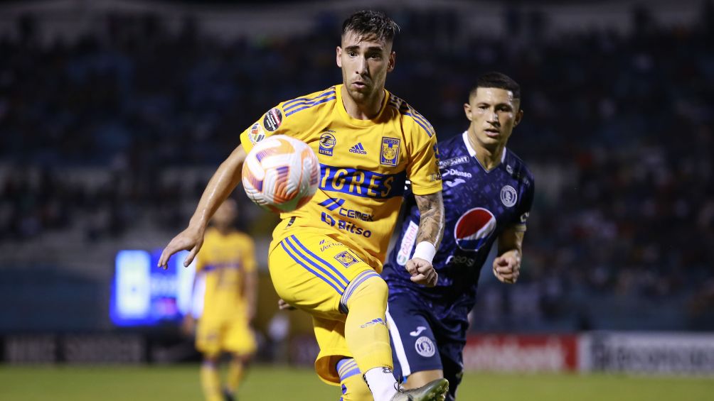 Gorriarán durante el partido ante Motagua