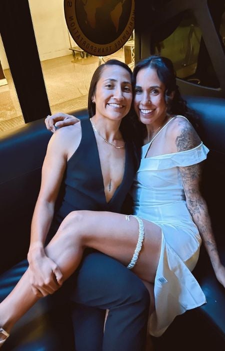 Stephany Mayor y Bianca Sierra el día de su boda