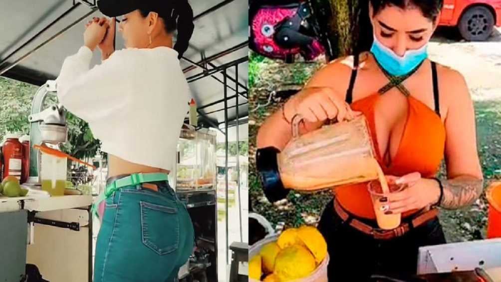 La vendedora de jugos se vuelve viral