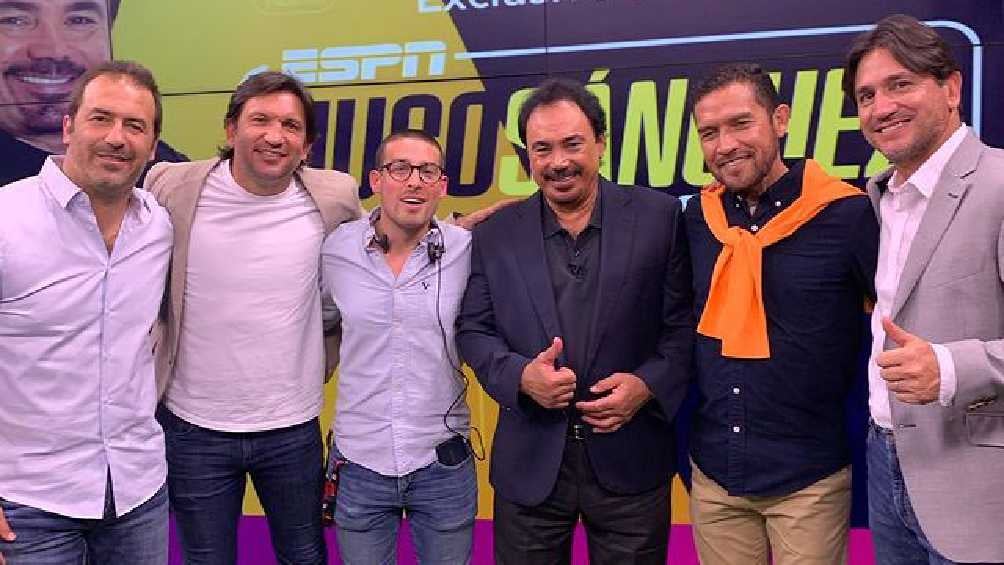 Exjugadores de Pumas en el set de ESPN