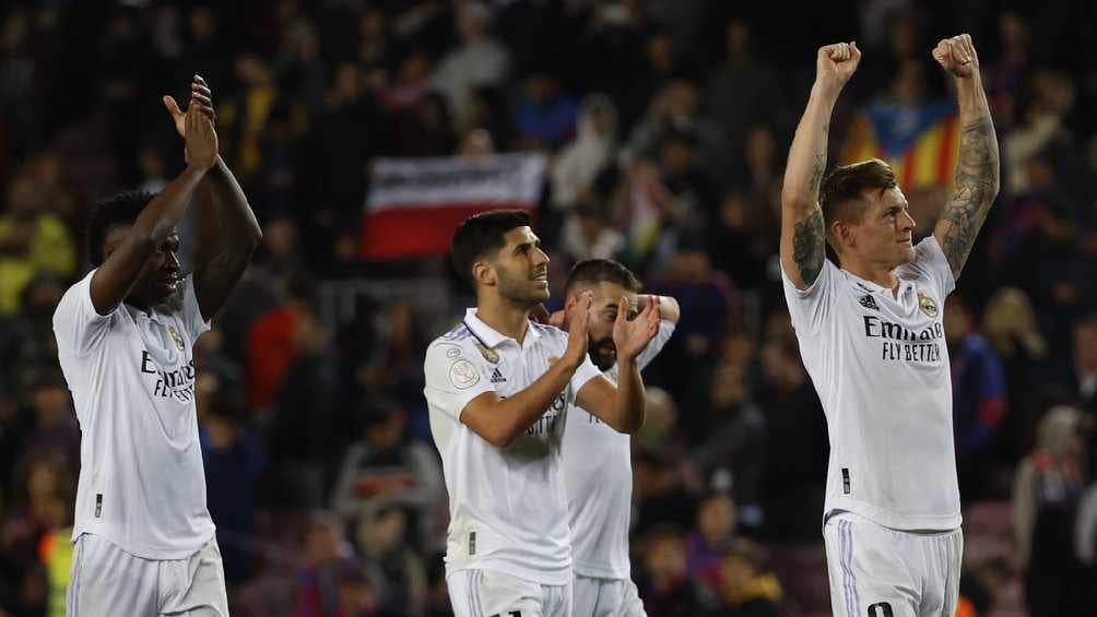 El Real Madrid festeja goleada ante el Barcelona