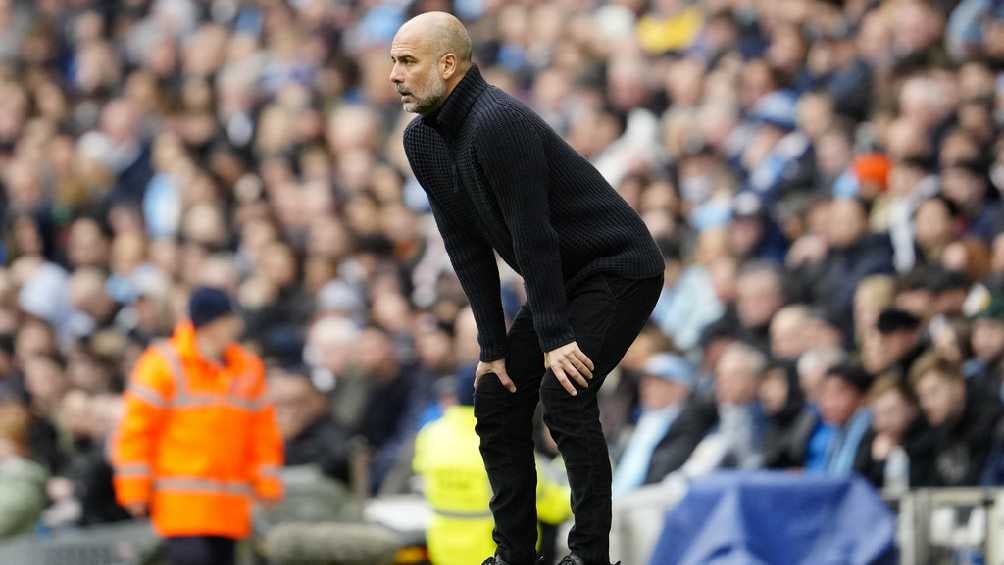 Guardiola con el Manchester City