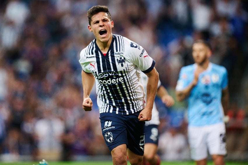 González celebrando un gol